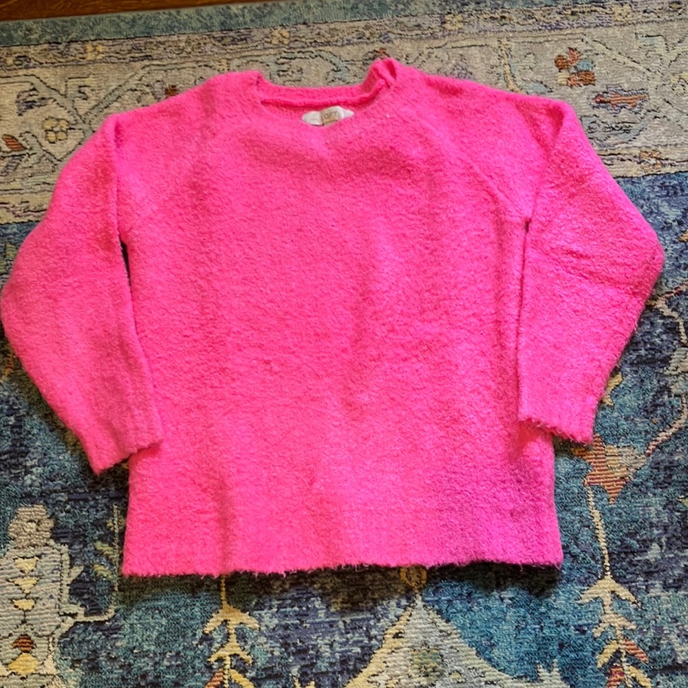 Hot Pink Boucle Sweater